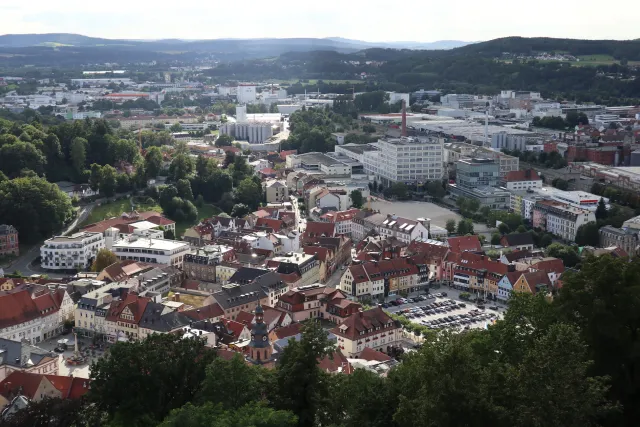Blick auf die Kulmbacher Innenstadt