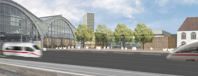 Leipzig: Stadtterrasse (Bildmontage)
