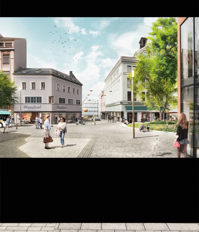 Hof_Perspektive des 3. Preises © <abbr>GRIEGER</abbr><abbr>HARZER</abbr> Berlin