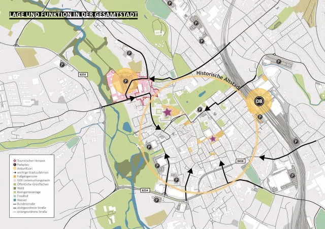 Fulda_Lage und Funktion in der Gesamtstadt