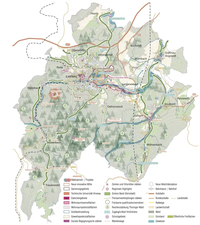 Ilmenau – Leitplan Gesamtstadt