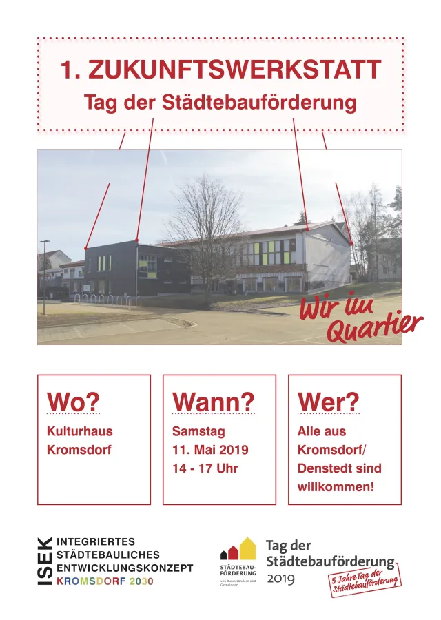 Kromsdorf: Poster zur Zukunftswerkstatt