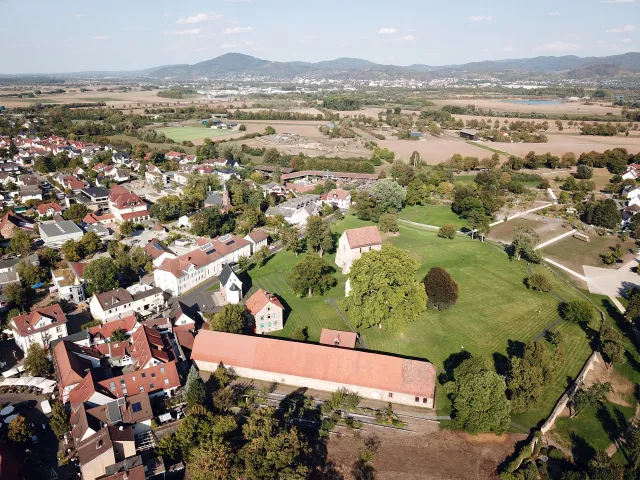 Lorsch: Drohnenflug