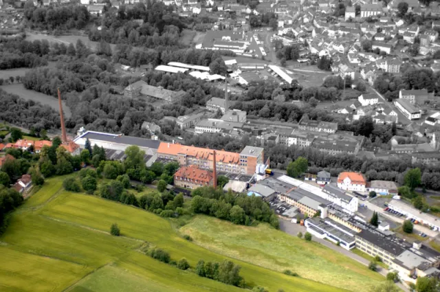 Arzberg: Winterling-Komplex Schrägluftbild