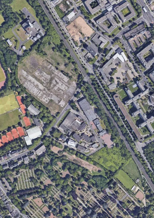 Luftbild des Wettbewerbsgebiets