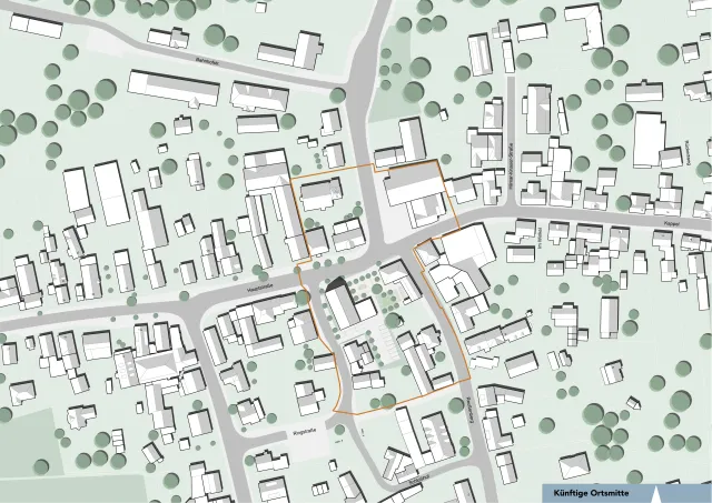 Lageplan der Künftigen Ortsmitte