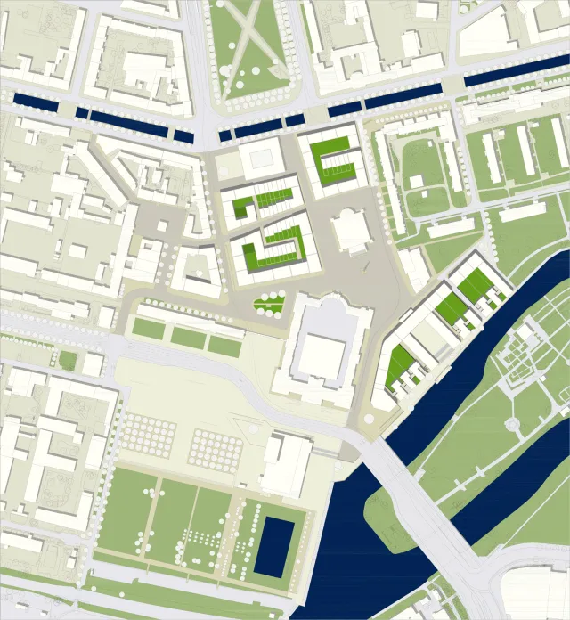 Potsdam: Lageplan Potsdamer Mitte