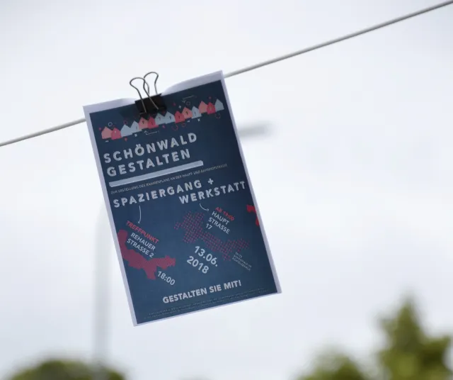 Schönwald: Flyer zur Bürgerwerkstatt