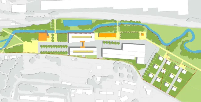 Markt Oberkotzau: Nutzungsmix im Landschaftspark – Gestaltplan