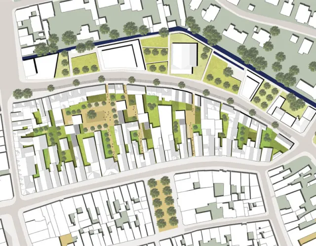 Celle: Detail-Ausschnitt Nordblock
