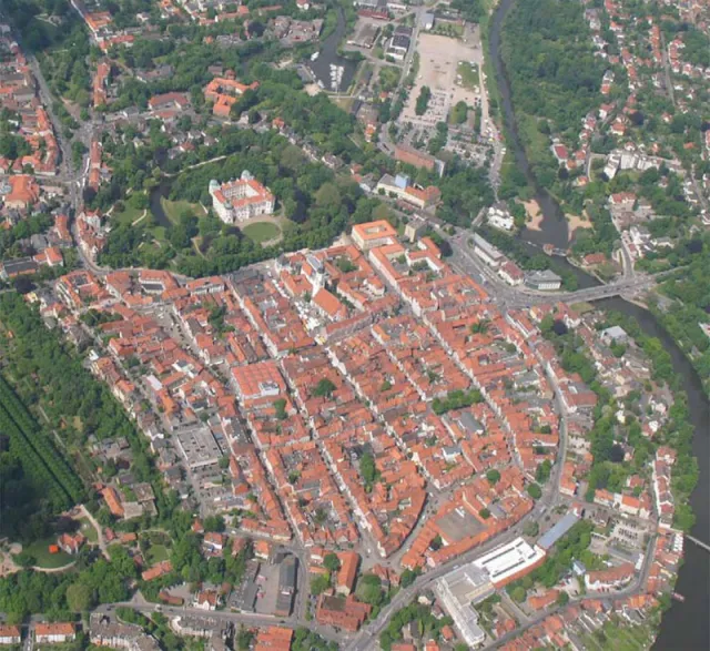 Celle: Luftbild der Altstadt