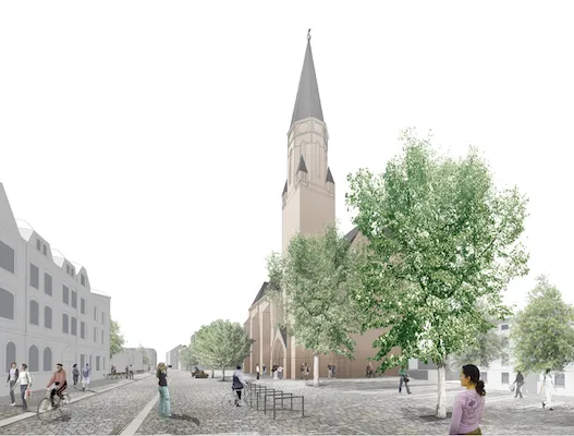 Apolda: Visualisierung Melanchthonplatz