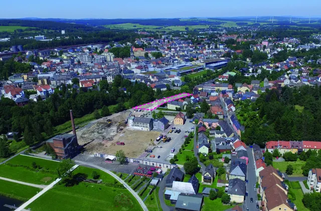 Marktredwitz_Kinderhaus Lageplan im Benker-Areal