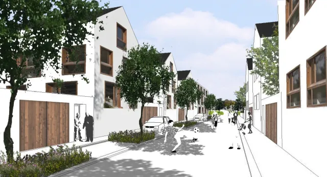 Hilpoltstein: Visualisierung Wohngasse